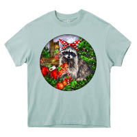 Arona Christmas Raccoon Heavy Core Tee - LillyAllenDesigns