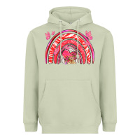 Matcha valentines day rainbow with heart Heavyweight Hoodie - NancyCooperArtShop