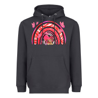 Smoke valentines day rainbow with heart Heavyweight Hoodie - NancyCooperArtShop