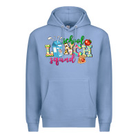 Colony Blue school lunch squad Premium Hoodie - NancyCooperArtShop