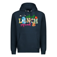 Navy school lunch squad Premium Hoodie - NancyCooperArtShop
