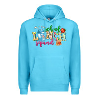 Ocean Blue school lunch squad Premium Hoodie - NancyCooperArtShop