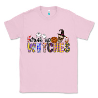 Bubblegum Pink Drink Up Witches Classic Tee - CowhideDigitalArt