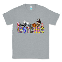 Heather Grey Drink Up Witches Classic Tee - CowhideDigitalArt