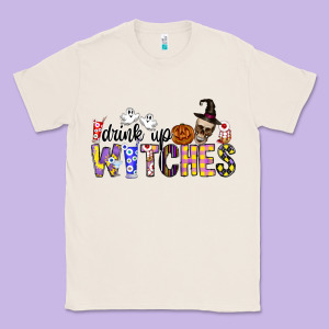 Drink Up Witches Classic Tee Designed By Cowhidedigitalart