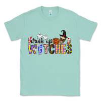 Seafoam Drink Up Witches Classic Tee - CowhideDigitalArt