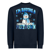 Navy i'm having a meltdown Heavyweight Sweatshirt - MaliasSmallBusiness