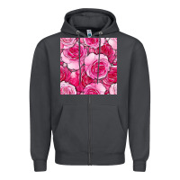 Smoke valentines day all dress up roses seamless pattern Zipper Hoodie - BundleAndBundleShop