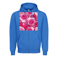 True Royal valentines day all dress up roses seamless pattern Zipper Hoodie - BundleAndBundleShop