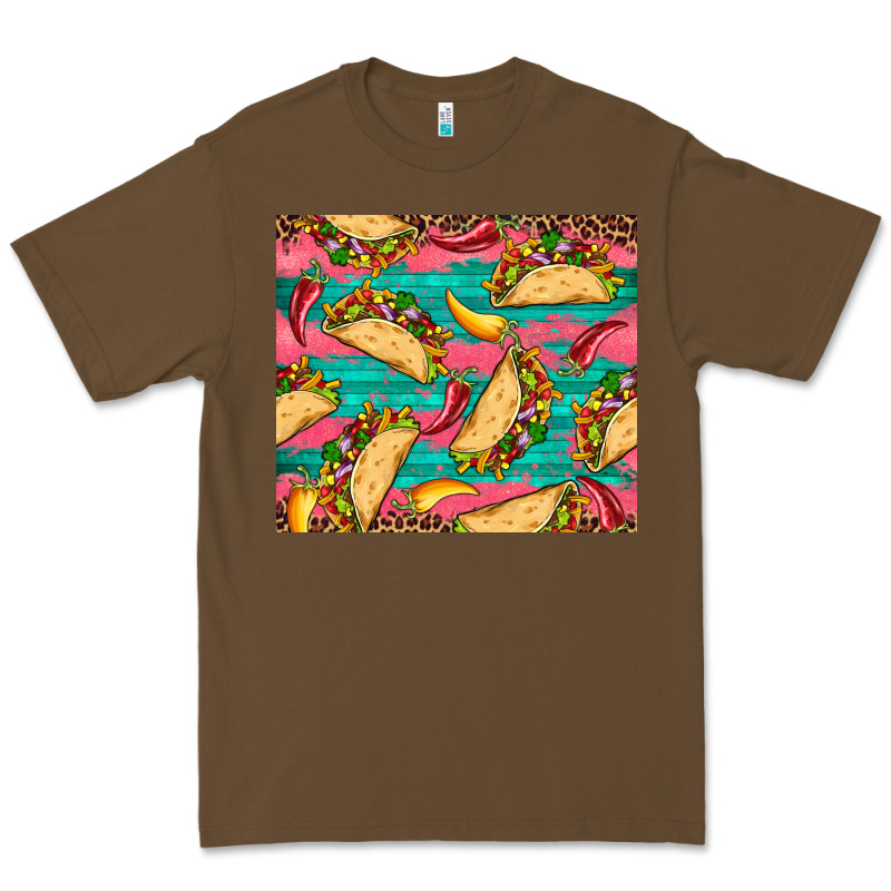 Mexican Taco Paper Glitter Leopard Wooden Premium Tee by Artiststas | Teevron