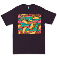 Plum mexican taco paper glitter leopard wooden Premium Tee - Artiststas