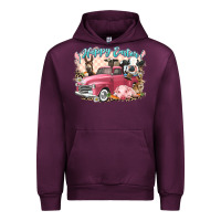 Happy Easter Truck With Easter Farm Animals Urban Hoodie | Teevron