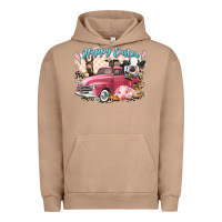 Pigment Burro Happy Easter truck with Easter farm animals Urban Hoodie - LillyAllenDesigns