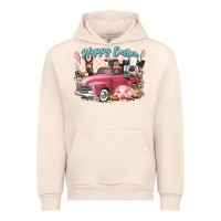 Sandshell Happy Easter truck with Easter farm animals Urban Hoodie - LillyAllenDesigns