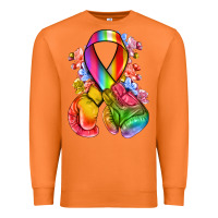 Carrot all color ribbon with boxing gloves Premium Sweatshirt - NancyCooperArtShop