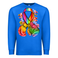 True Royal all color ribbon with boxing gloves Premium Sweatshirt - NancyCooperArtShop