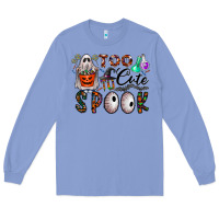 Colony Blue too cute to spook Long Sleeve Tee - CowhideDigitalArt
