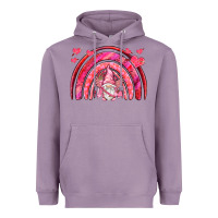 Valentines Day Rainbow With Cupid Gnome Heavyweight Hoodie | Teevron