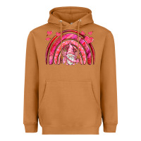Meerkat valentines day rainbow with cupid gnome Heavyweight Hoodie - NancyCooperArtShop