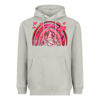 Moon Dust valentines day rainbow with cupid gnome Heavyweight Hoodie - NancyCooperArtShop