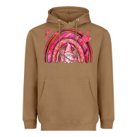 Toasted Coconut valentines day rainbow with cupid gnome Heavyweight Hoodie - NancyCooperArtShop