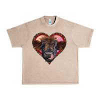 French Oak leopard heart highland calf Urban Heavy Tee - RanaPortraitStore