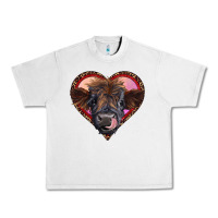 Lunar Rock leopard heart highland calf Urban Heavy Tee - RanaPortraitStore