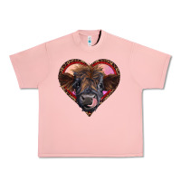 Salmon leopard heart highland calf Urban Heavy Tee - RanaPortraitStore