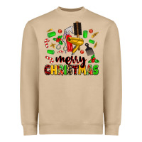 Mushroom merry christmas hair Heavyweight Sweatshirt - MaliasSmallBusiness
