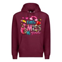 Burgundy little miss sixth grade Premium Hoodie - NancyCooperArtShop