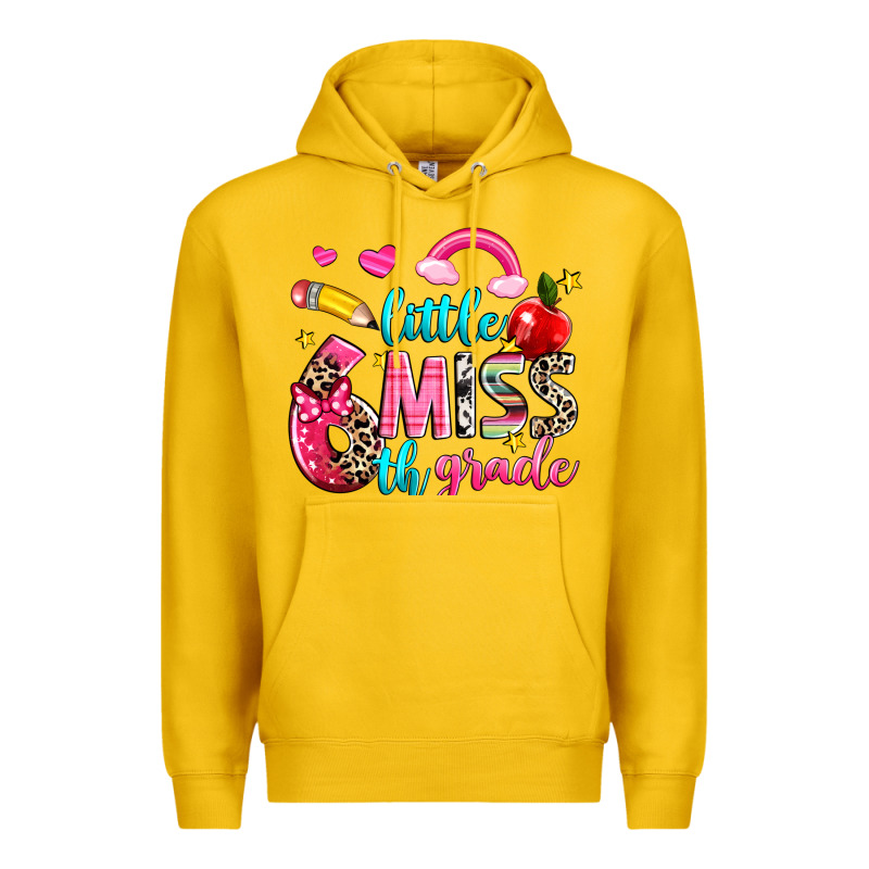 Little Miss Sixth Grade Premium Hoodie by NancyCooperArtShop | Teevron