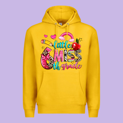 Little Miss Sixth Grade Premium Hoodie Designed By Nancycooperartshop