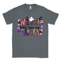 Charcoal Heather Witch Better Have My Candy Classic Tee - CowhideDigitalArt