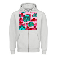 Dove Grey valentines day turquoise gemstone  and hearts Zipper Hoodie - BundleAndBundleShop