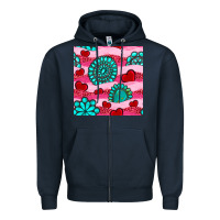 Valentines Day Turquoise Gemstone  And Hearts Zipper Hoodie | Teevron