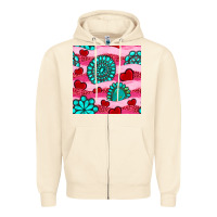 Sandshell valentines day turquoise gemstone  and hearts Zipper Hoodie - BundleAndBundleShop
