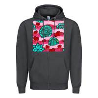 Smoke valentines day turquoise gemstone  and hearts Zipper Hoodie - BundleAndBundleShop