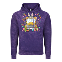 Cloud Purple easter school bus Vintage Hoodie - MaliasSmallBusiness