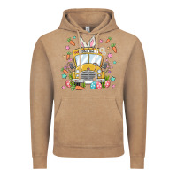 Vintage Coffee easter school bus Vintage Hoodie - MaliasSmallBusiness