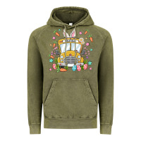 Vintage Olive easter school bus Vintage Hoodie - MaliasSmallBusiness