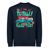 Navy I can totally make that with truck Heavyweight Sweatshirt - MaliasSmallBusiness