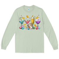 Matcha Easter wine glasses Easter Day Long Sleeve Tee - Neo Western