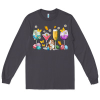 Smoke Easter wine glasses Easter Day Long Sleeve Tee - Neo Western