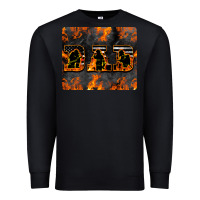 Black American Firefighter Dad Premium Sweatshirt - LillyAllenDesigns