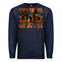 Navy American Firefighter Dad Premium Sweatshirt - LillyAllenDesigns