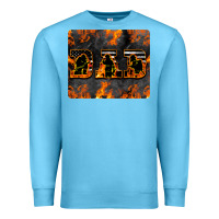 Ocean Blue American Firefighter Dad Premium Sweatshirt - LillyAllenDesigns