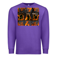 Purple American Firefighter Dad Premium Sweatshirt - LillyAllenDesigns