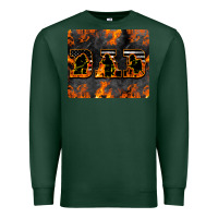 Sports Green American Firefighter Dad Premium Sweatshirt - LillyAllenDesigns