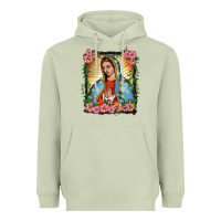 Matcha lady of guadalupe portrait Heavyweight Hoodie - BarkalooDesign