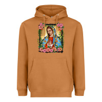 Meerkat lady of guadalupe portrait Heavyweight Hoodie - BarkalooDesign